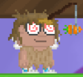A player wearing the Carrot on a Stick