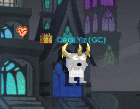 File:A player wearing the Exquisite Dungeon Horn.gif