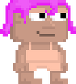 A player wearing the Pink Hair.
