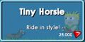 Tiny Horsie's store button.