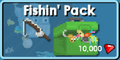 The store button of the Fishin' Pack