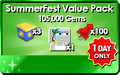 The SummerFest Value Pack during SummerFest 2023.