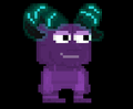 A player wearing the Horns of Growganoth