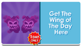 Ghoulish Wings' feature button