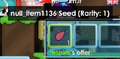 An image of a Null Seed in a player's inventory.