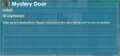 Mystery Door's editable panel.