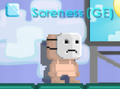 A player wearing a Sad Mask