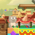A player sleeping on a Siesta Sombrero Bed