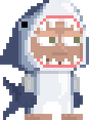 A player wearing the Shark set.