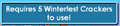 The notification that appears when one attempts to use a Deluxe Winterfest Cracker without 5 Winterfest Crackers inside their inventory