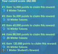 Claiming Winter Tokens