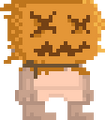 A player wearing the Scarecrow Mask
