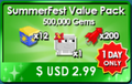 The SummerFest Value Pack during SummerFest 2025.