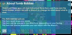 Tomb Robber's in-game description.