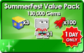 The SummerFest Value Pack during SummerFest 2024.