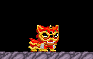 Lion Dancer Set - Golden.gif