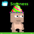 A player wearing the Party Hat