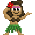The animation of Hula Bobblehead