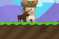 A player with the Moose Cap equipped
