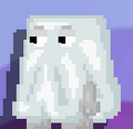 A player with a Ghost Costume equipped